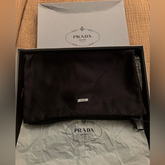 PRADA Re-Nylon and Leather Booties w/Dust Bag and Box- 39 1/2 - Picture 13 of 16